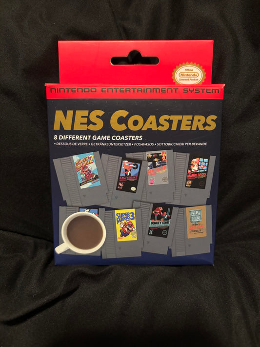 NINTENDO NES CARTRIDGE DRINK COASTERS