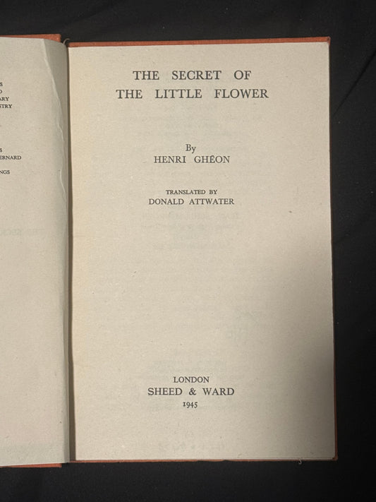THE SECRET OF THE LITTLE FLOWER